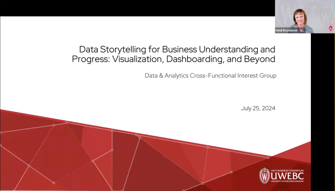 1. Full Event Recording: Data Storytelling for Business Understanding and Progress - Visualization, Dashboarding, and Beyond thumbnail